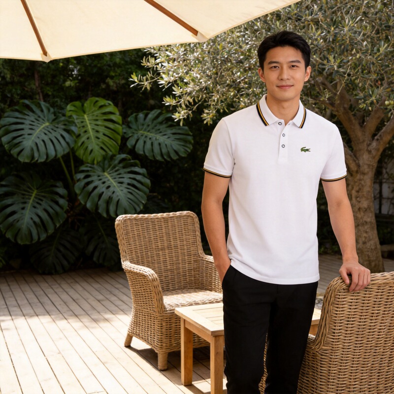 2026 Summer Men's Embroidered Crocodile Lapel Short Sleeve Polo Shirt Business Casual Quick-Dry Breathable Men's Clothing Cross-Border Style 2026 Summer Men's Embroidered Crocodile Lapel Short Sleeve Polo Shirt Business Casual Quick-Dry Breathable Men's Clothing Cross-Border Style