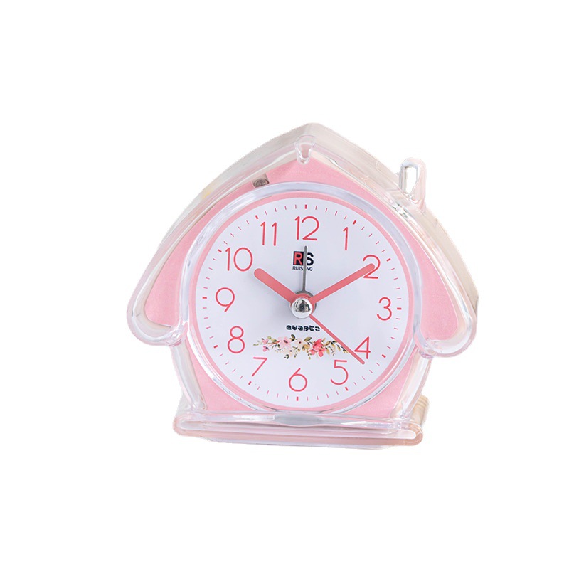 Ventas directas de fábrica simple reloj de alarma de plástico estudiante de color caramelo reloj de casa con luz clara y fácil de llevar reloj despertador