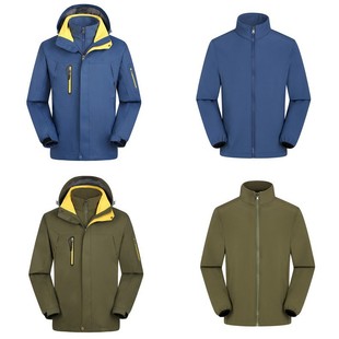 Autumn and winter new outdoor two-piece assault clothing for men and women couples cold-proof clothing breathable overalls tooling logo