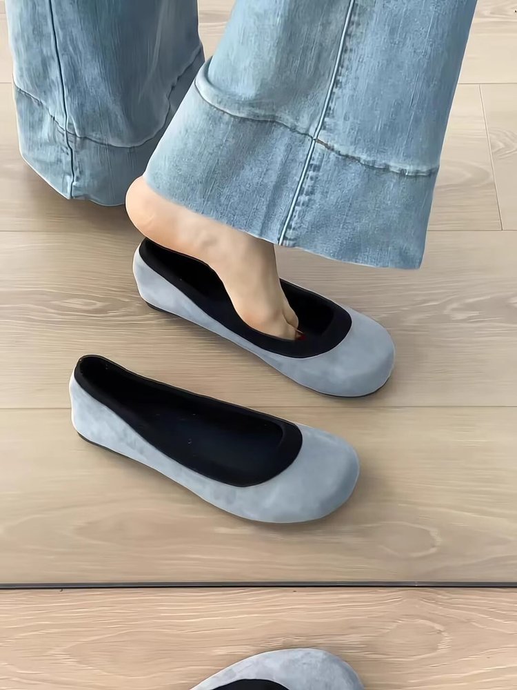 Scarpe da ballo retrò con punta arrotondata e tacco basso, perfette da abbinare a una gonna, scarpe da ballo basse, scarpe slip-on stile granny da donna, novità autunno 2024_voghion.com
