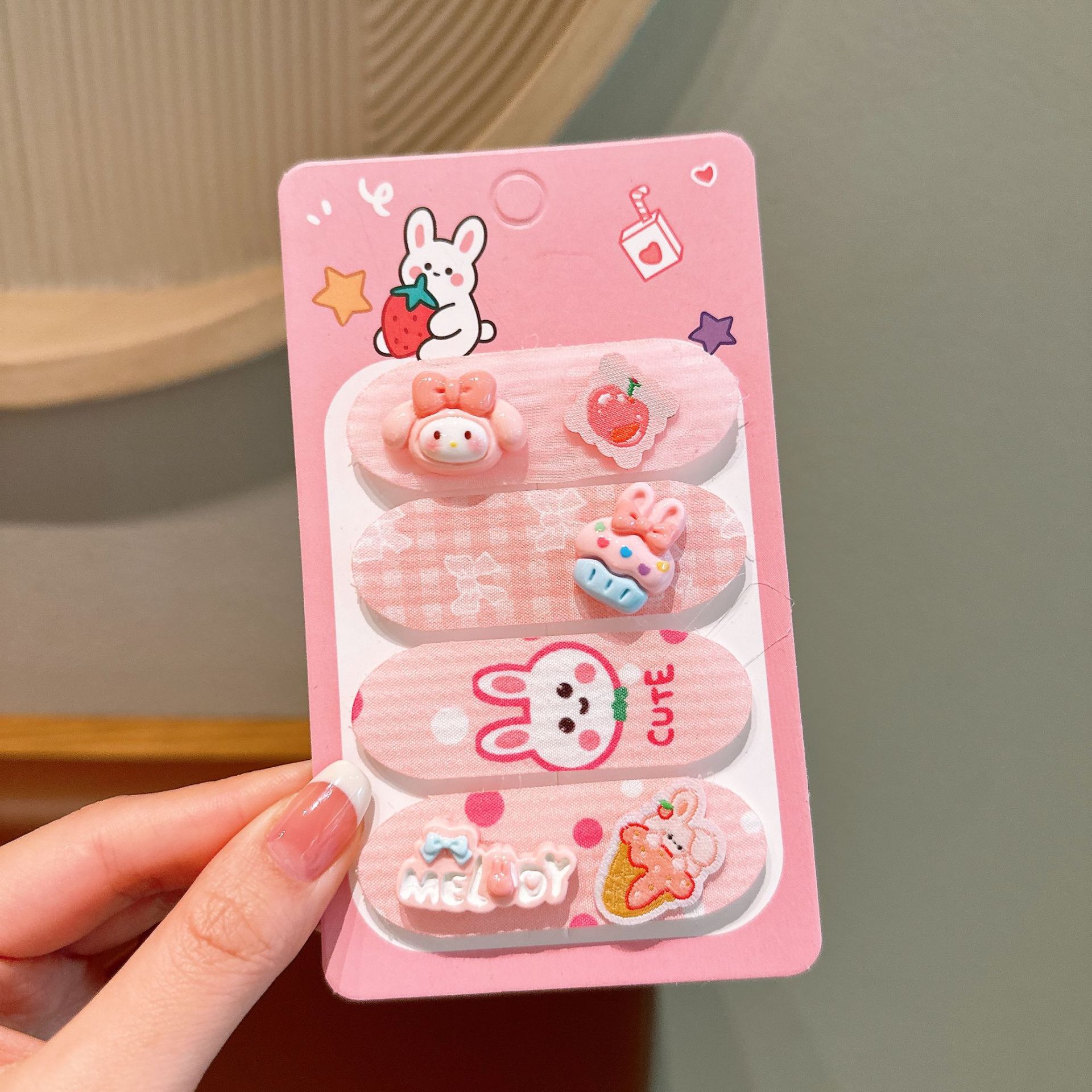 Los niños publican adorables pegatinas de velcro para bebés que no lastiman el cabello roto, artefactos de cabello mágicos para niñas con poco cabello pegatinas de frangeo