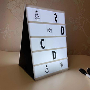 Cross-border thin LED plastic DIY light box puzzle A4 light box insert card letter Light Box Wholesale