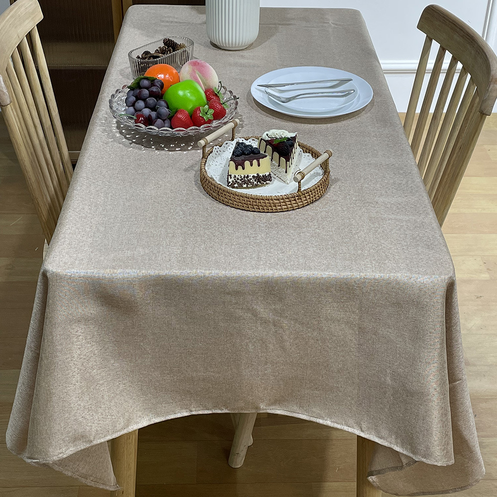 仿麻桌布 驼色2