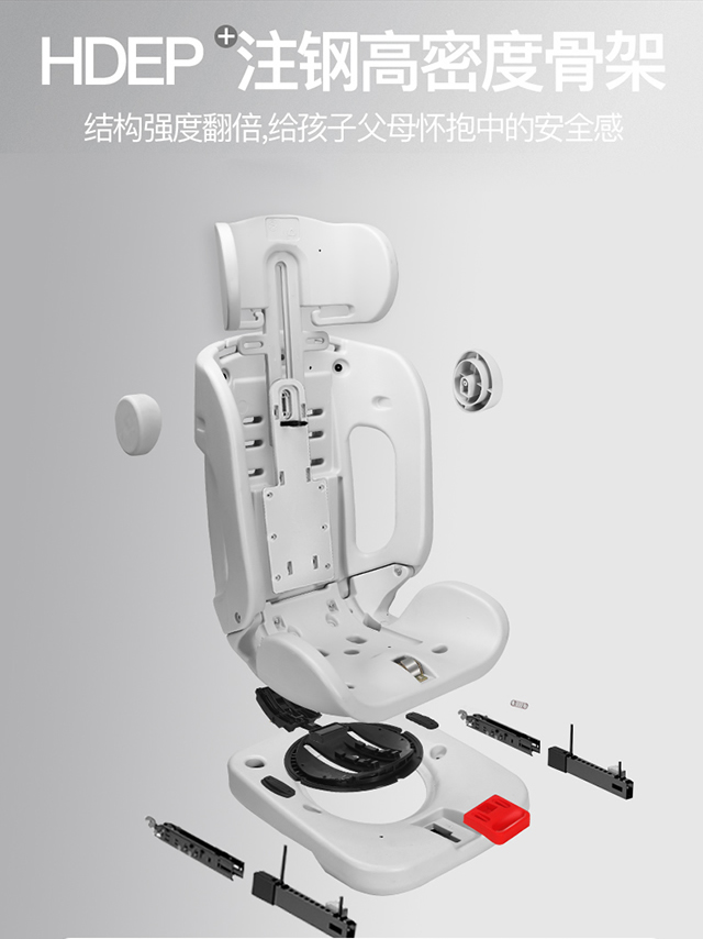 Child Seat for Car, Baby Can Sit and Lie down in Car, Universal Car Portable Seat for 0-12 Years Old