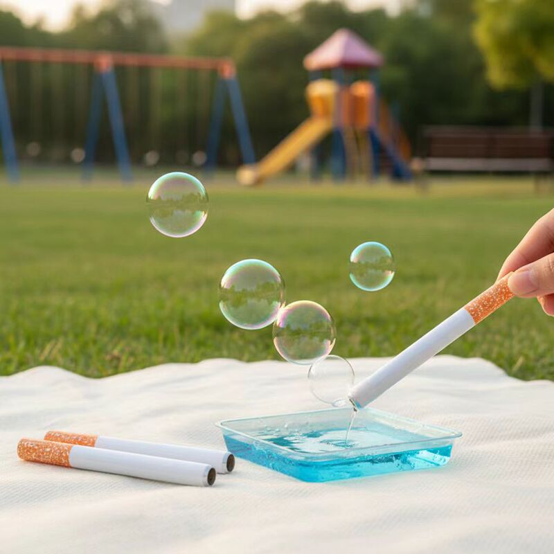 Cross-Border Hot-Selling Realistic Cigarette-Shaped Bubble Tubes, Creative Smoke-Shaped Bubble Tubes, Amazon's Best-Selling In-Stock Smoking Accessories Wholesale