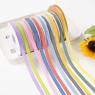 2cm Special Price Plaid Ribbon Baking Packaging Ribbon Flowers Bouquet Cake Box Cloth Ribbon Pattern Ribbon Camouflage