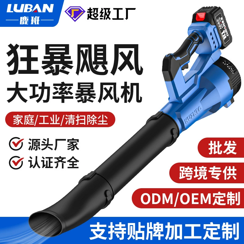 Мощный выдувной лист большой мощности многофраннельные литиевые электрические штормовые станки Мощный воздуходувка для удаления снега артефакт Электрический выдувной станок