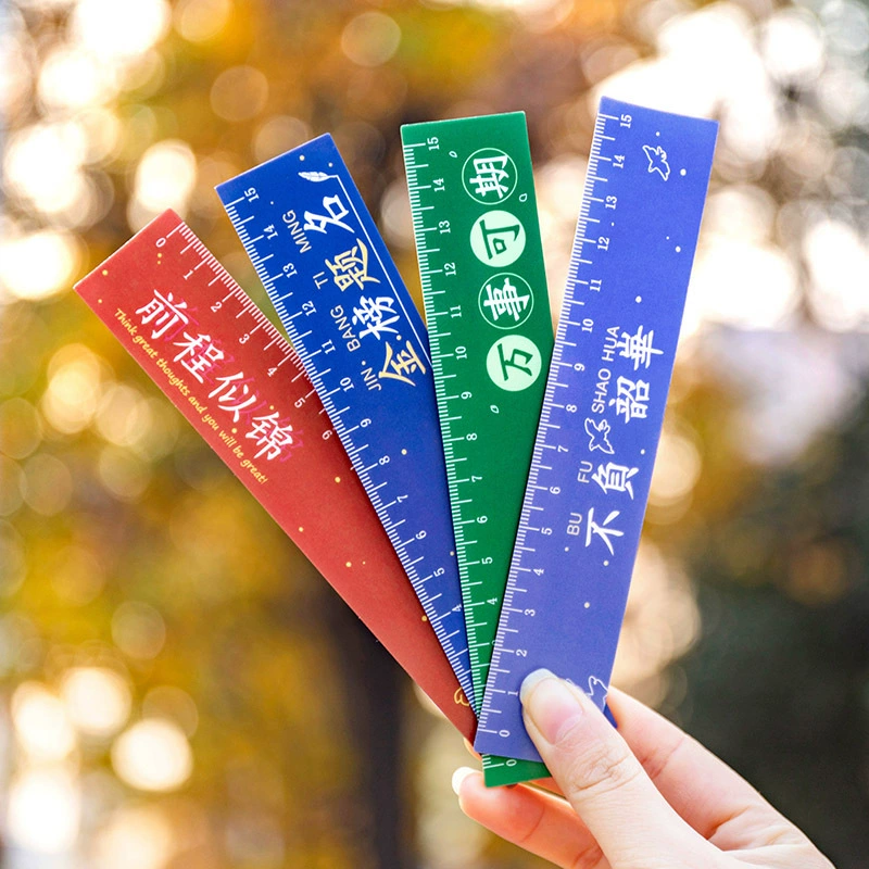 Магнитная линейка-разметка с дизайном в виде закладки для студентов, для рисования, измерения, обучения и офисного использования, 15 см.