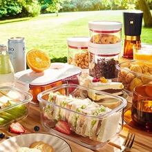 ✅BB4C圆乐电动真空保鲜盒套装 真空碗盖微波加热保鲜袋玻璃密封