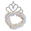 Children's tiara from pearl for princess, cute hair rope, hair accessory