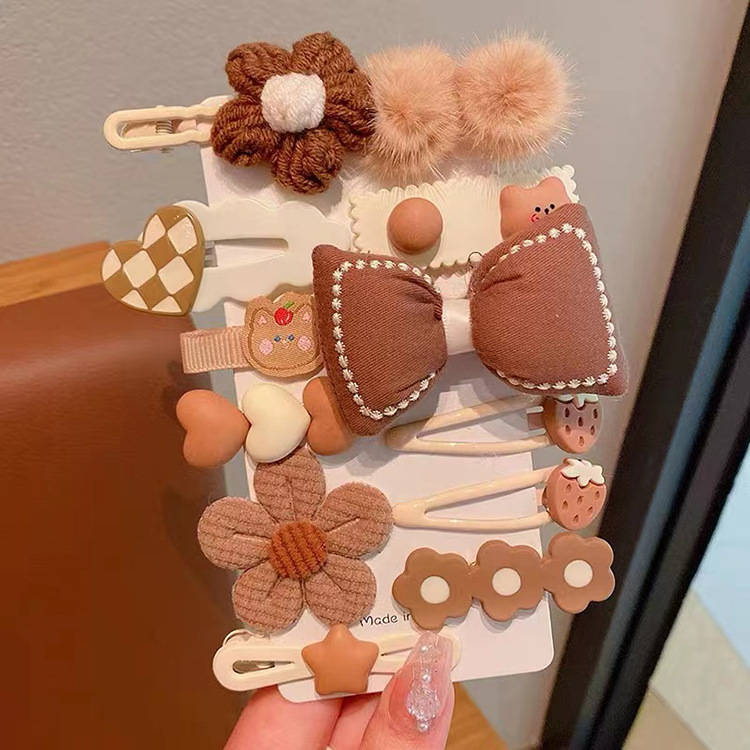 Tocado de horquilla para niños clip de flequillo para niñas clip lindo para niñas 2023 Nuevo bebé pequeño clip de horquilla accesorios para el cabello