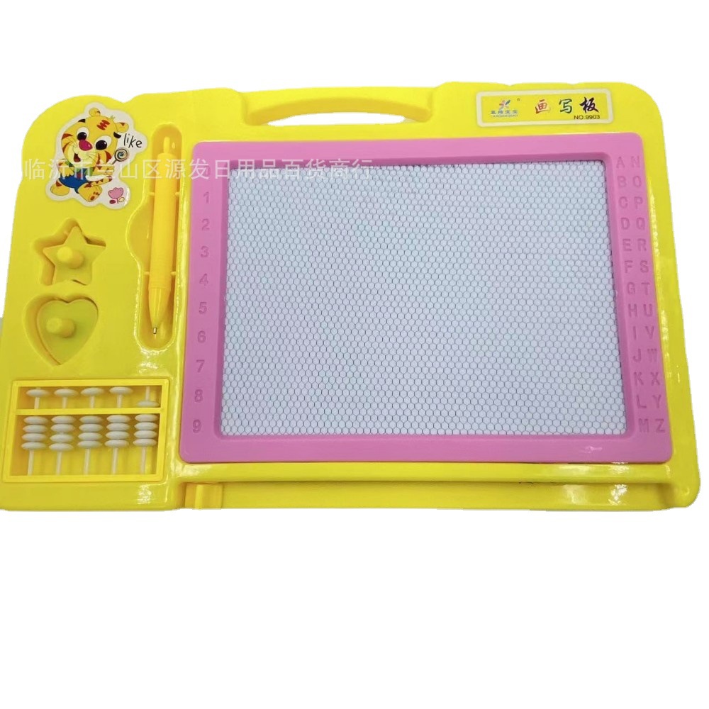 Tablero de dibujo de color para niños Tablero de dibujo magnético Abacus Tablero de dibujo de escritura para bebés Suministros de oficina culturales y deportivos al por mayor Pintura de bricolaje