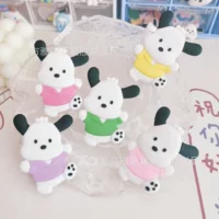 ПВХ мягкий клей тонкий большой паркия аксессуары для собак DIY Чехол для мобильного телефона отверстие обувь цветок чашка ювелирные изделия украшение патч