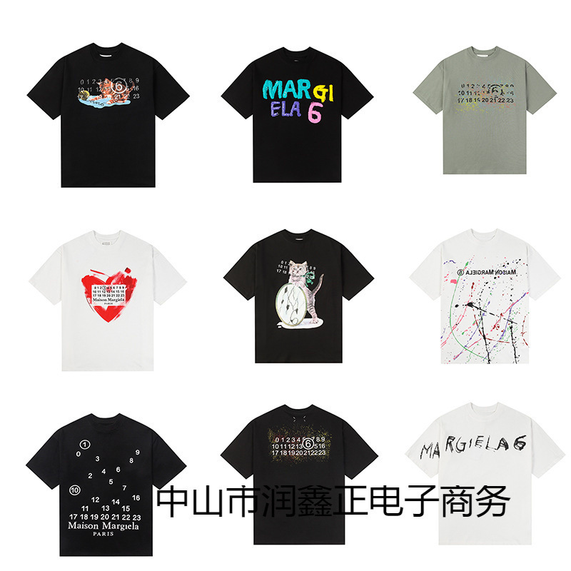 Cross-border digital printing high street men's short sleeve casual tee personality T-shirt new sweater series
