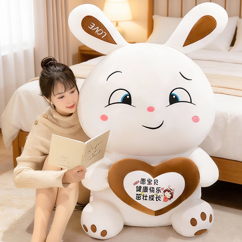 Corazón encantador muñeca de conejo muñeca de tela muñeca de corazón de niña muñeca de cumpleaños novia confesión regalo