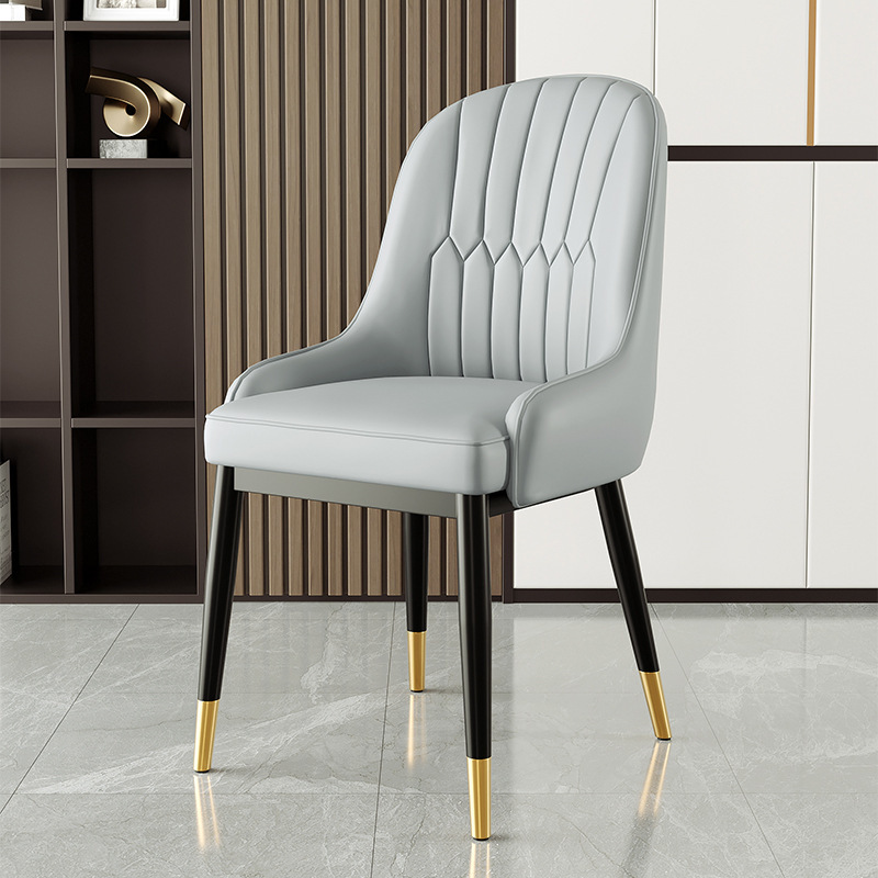 Sillas de comedor de lujo ligero transfronterizo AliExpress sillas de comercio exterior restaurantes italianos sillas de hotel respaldadas sillas de mesa de comedor nórdicas image 8