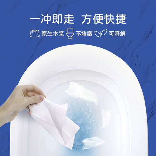 Wet toilet paper wholesale 80 large packs of flushable toilet wipes for home hygiene and cleaning flushable toilet wipes