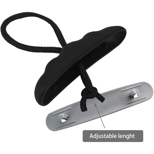 Kayak T-Handle Fishing Boat Platform Boat Plastic Boat with Rope Front and Rear Handle Handle Including Screw Rope Set