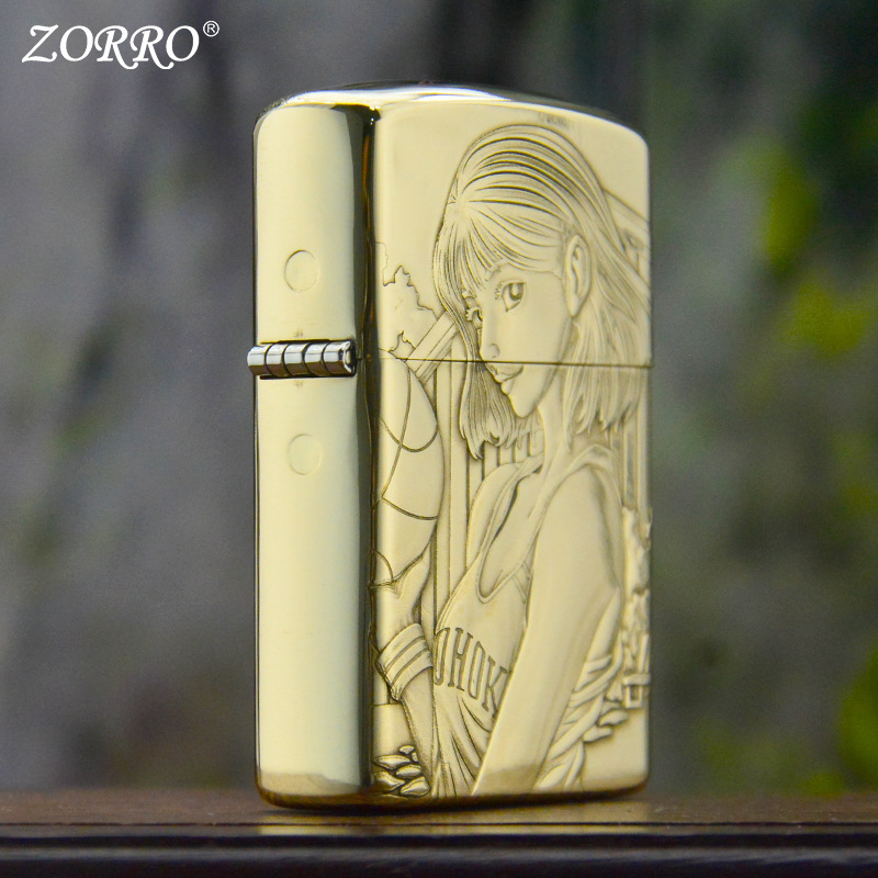 ZORROゾロ灯油ライター902黄銅3dレリーフ赤木晴子正品創意メーカー卸売り|undefined
