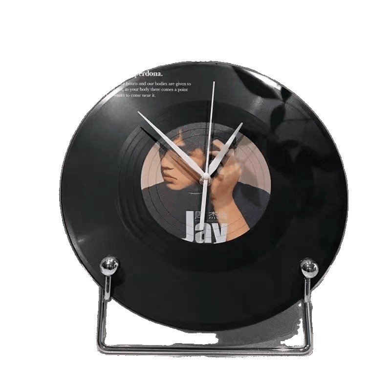 Reloj de escritorio retro decoración de alta calidad de disco de vinilo DIY personalidad chatter nuevo estilo de cumpleaños