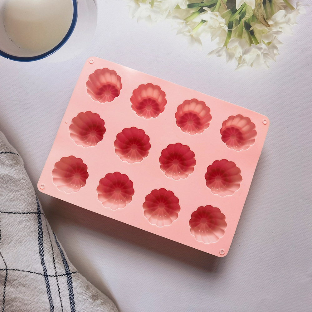 12 Lian Keoli 10 molde de silicona pastel helado pudín molde de postre jabón utensilios