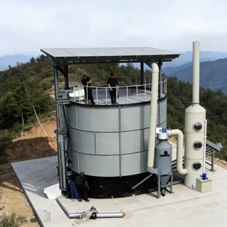 立式不锈钢餐厨垃圾发酵罐 厨余尾菜资源化制肥设备支持定制生产