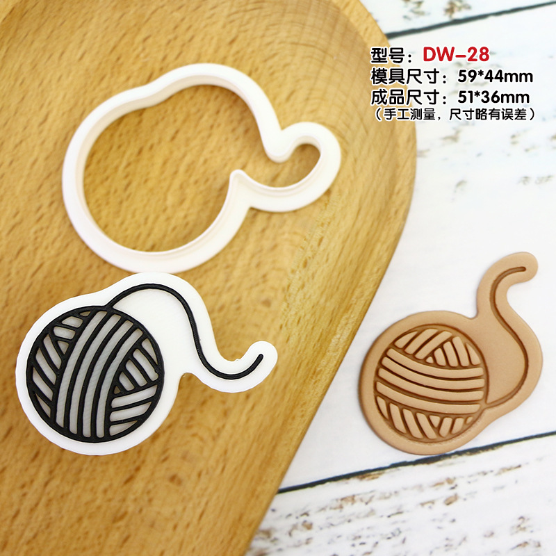 Gato molde de galletas de dibujos animados horneado molde de flip DIY 3D estereoscópio prensado molde de corte de galletas heladas