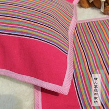 手织加厚老粗布枕巾纯棉枕巾加大防虫防螨抗皱防滑一对装包邮