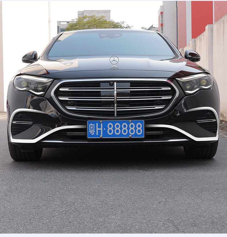 Suitable for 24-25 Models of Mercedes-Benz E-Class E300L Front Bumper Bright Strip Electroplated Decorative Strip E260L Anti-Collision Protection Strip Modification