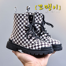 韓國童鞋兒童馬丁靴男2021秋冬新款女童英倫風短靴子寶寶加絨靴子