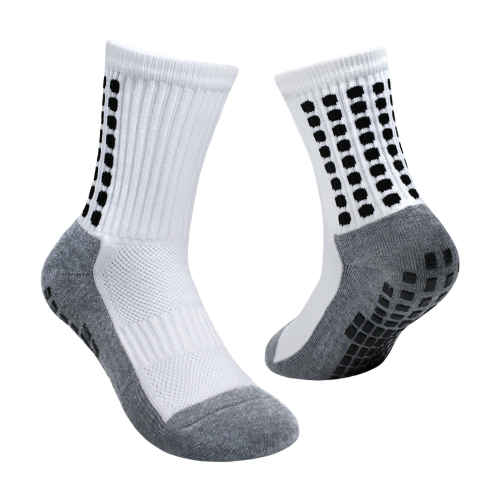 Atmungsaktive, rutschfeste Fußballsocken für Teenager und Kinder – Dicke, gepolsterte Sohle mit Grip – Perfekt für Fußball, Yoga und andere Sportarten (Größe 33–39)_voghion.com