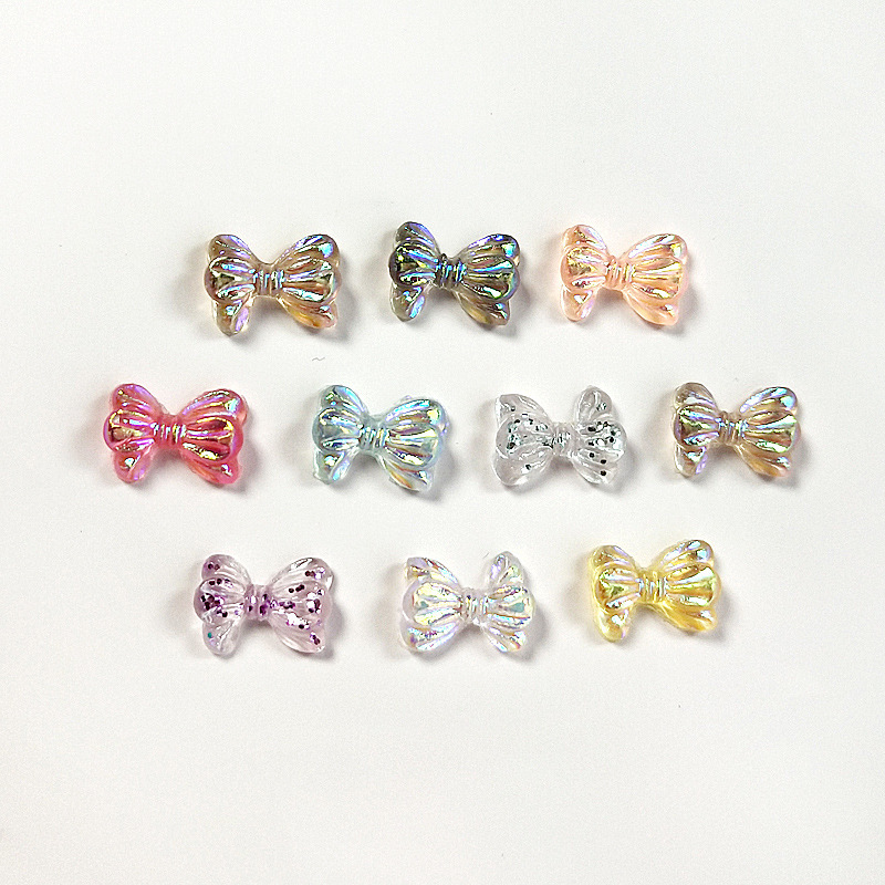 Internet Celebrity Explosive AB Magic Color Nail Art Jewelry Decoration Transparent Bow DIY Nail Patch Fashion Resin Accessories Internet Celebrity Explosive AB Magic Color Nail Art Jewelry Decoration Transparent Bow DIY Nail Patch Fashion Resin Accessories