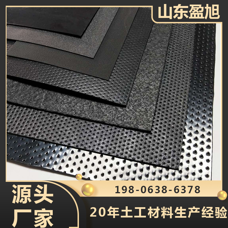 建房地基防潮防水HDPE土工膜藕塘土工膜小龙虾防逃膜阻燃加固防渗
