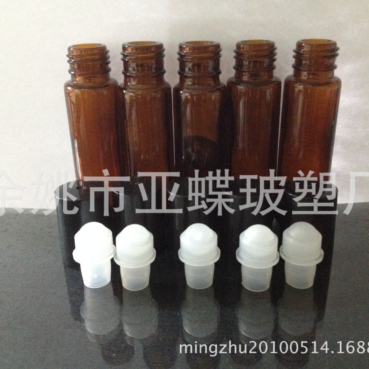 厂家批发供应茶色滚珠瓶 10ml透明精油护肤品化妆品包装分装瓶