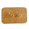 Silver earrings, glasses, European style, gold and silver, wholesale