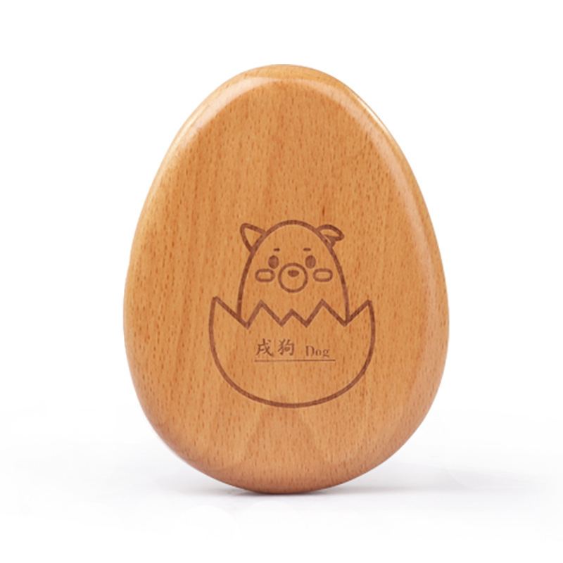 Caja de almacenamiento de dientes de leche de madera personalizada para niños manzana huevo umbilical cabello fetal caja recuerdos de cabello fetal caja de almacenamiento