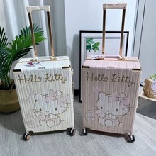 银座xHello Kitty正版联名行李箱女高级感大容量结实耐用万向轮