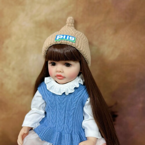 Simulated doll clothes, reborn doll dress-up clothes, wool sweater, wool knit coat skirt handmade hook 