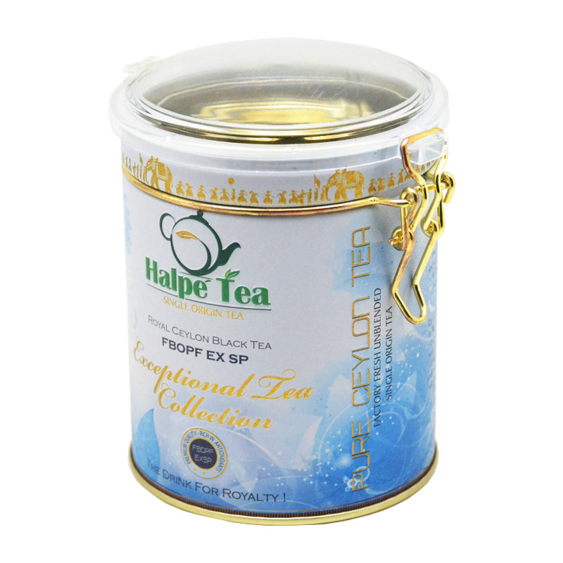 圆形马口铁茶叶罐 塑胶铁圈盖密封防潮食品包装铁罐 金属罐直销