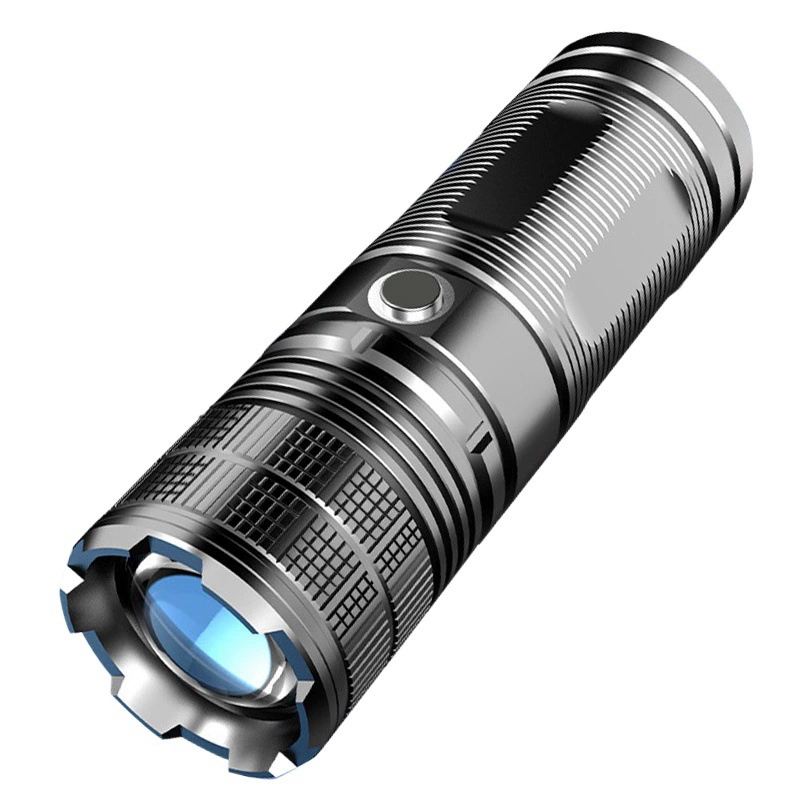 Трансграничный зум P70 белый лазерный яркий фонарик для обновления TYPE-C зарядки с дисплеем выходной мощности оптом