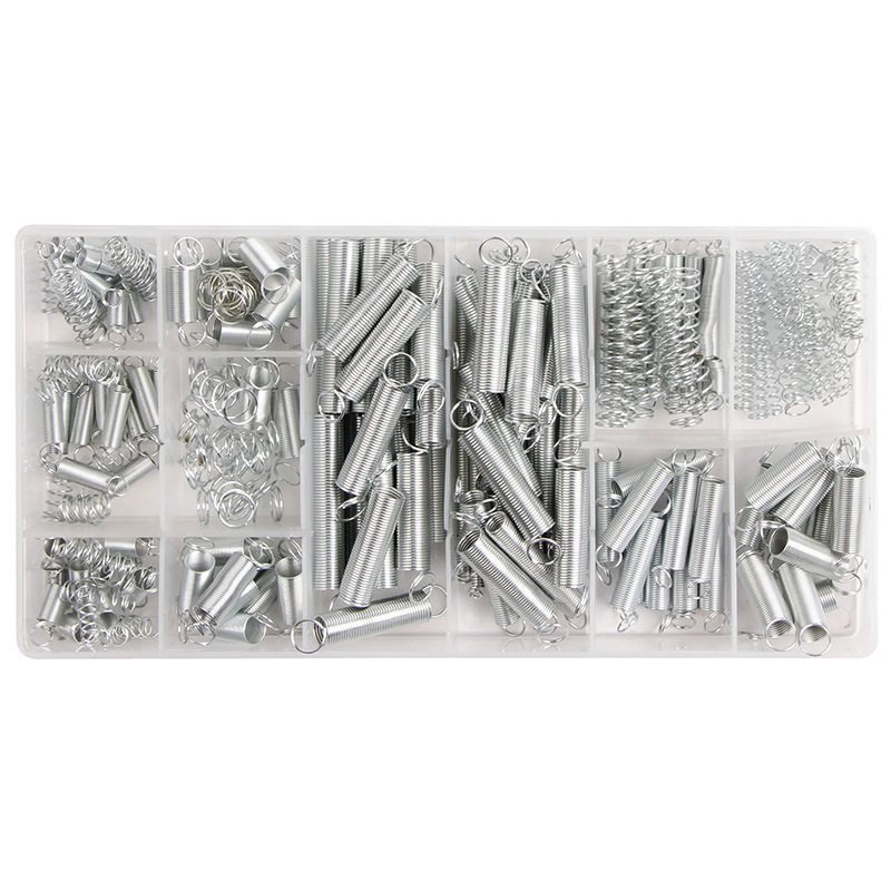 200PCS弹簧 拉簧 压簧 套装 200根透明pp塑料盒装20种规格一盒