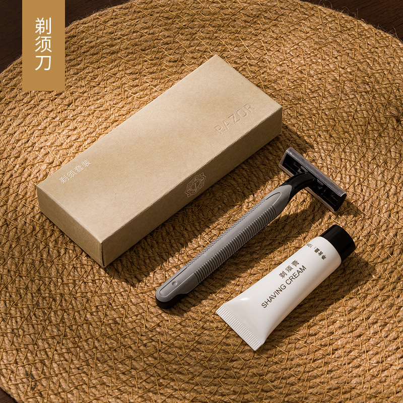 羊皮信高級ホテル民宿使い捨て歯ブラシ星ホテル洗面用品歯具セット二合一