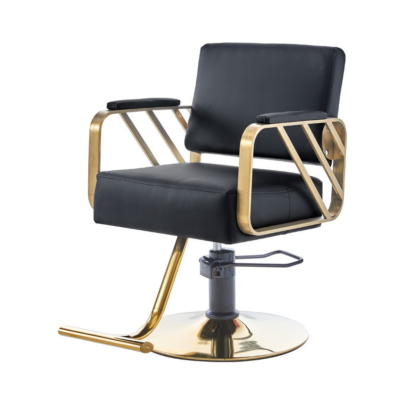 Fábrica directa barbería silla salón de peluquería silla de corte de pelo elevador red silla de acero inoxidable corte de pelo