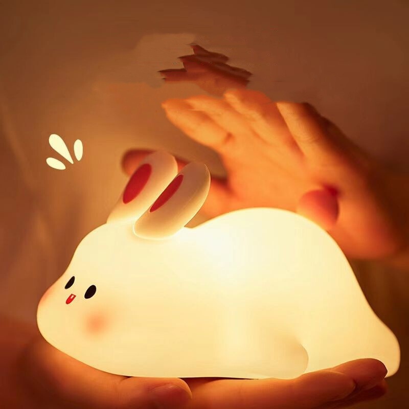 夜灯USB充电硅胶拍拍灯 卧室床头儿童护眼喂奶氛围小夜灯卧室厕所|undefined