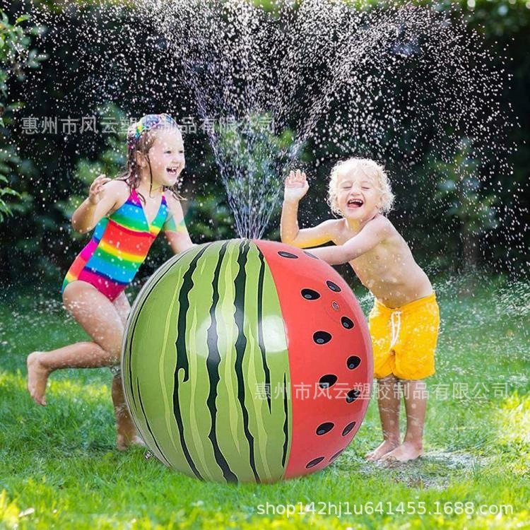 В наличии уличный ПВХ надувной Арбуз водяной спрей мяч летние развлечения интерактивный пляжный мяч водный мяч Детская игрушка мяч