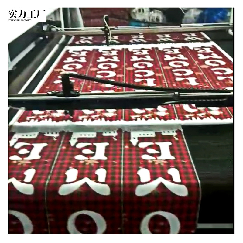 Transfronterizo nuevo pancarta de tela de Navidad cuelga banderas de decoración de fiestas accesorios dibujos animados creativos tela de fondo de impresión