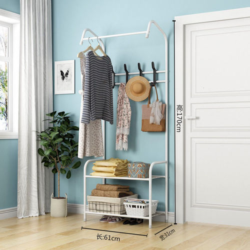 Clothes rack simple coat rack bedroom floor assembled coat rack household simple modern coat rack factory direct sale