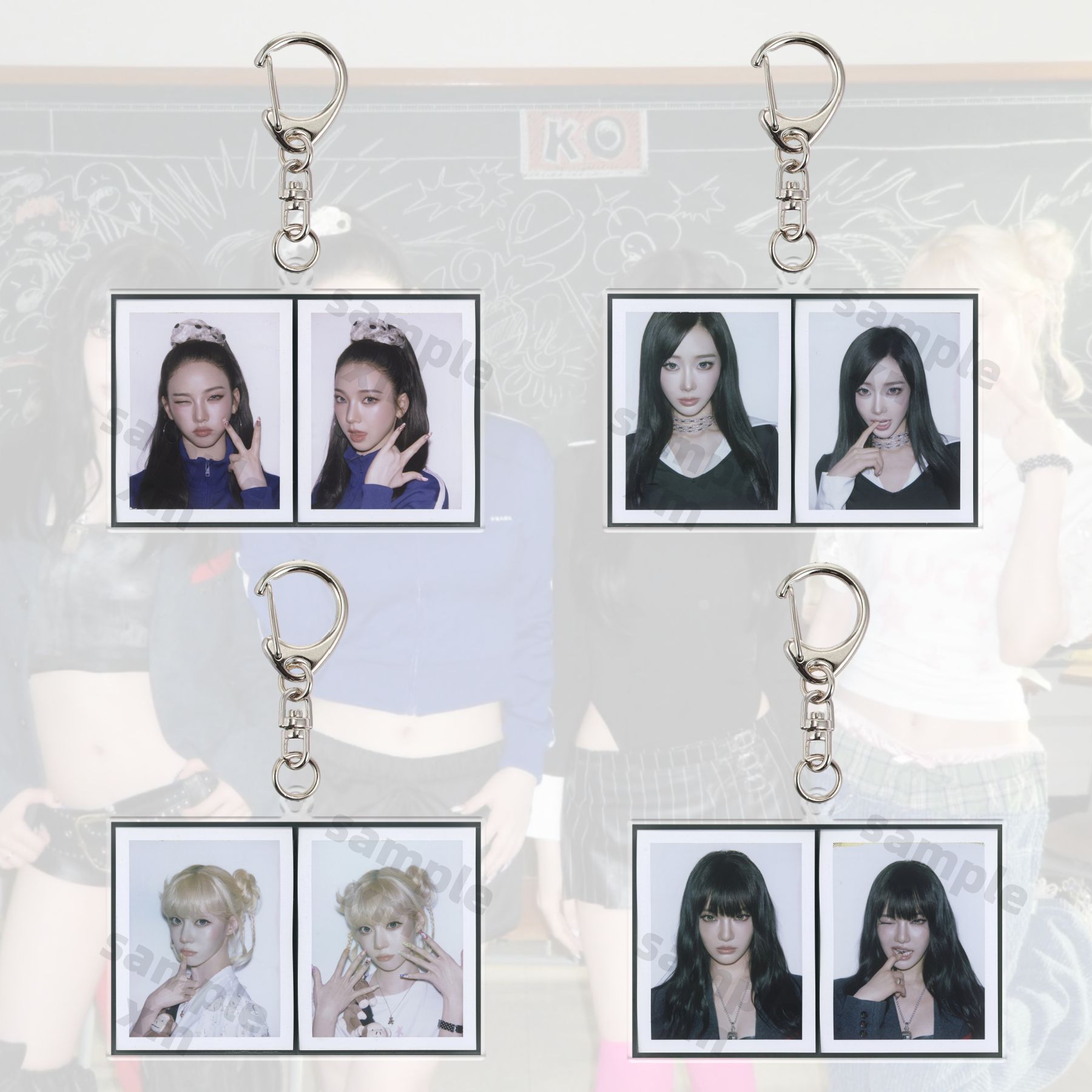 AESPA Ningning GISELLE Yoo Jimin Kim Minjeong acrylic keychain acrylic pendant