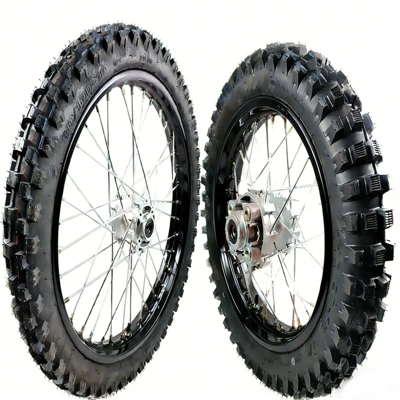 Cqr Off-Road Motorcycle Front Wheel Motorcycle wheel hub - front-19-rear-16-black-front-and-rear-wheels