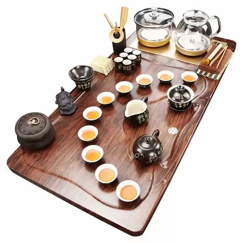 Automatic glass teapot, tea set for home use, fully automatic, simple and elegant design
